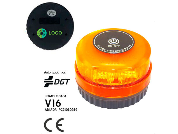 Luz Emergencia V16 Homologada Dgt 2 En 1 Pack De 6 (Base Imantada