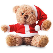Oso de peluche con vestimenta papa noel personalizado rojo Oso de peluche con vestimenta papa noel personalizado rojo