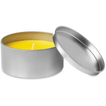 Vela de citronella en caja personalizada amarillo Vela de citronella en caja personalizada amarillo