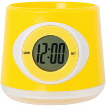 Reloj macetero pila incluida personalizado amarillo Reloj macetero pila incluida personalizado amarillo