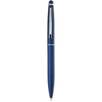 Boligrafo stylus giratorio tinta azul personalizado azul Boligrafo stylus giratorio tinta azul personalizado azul