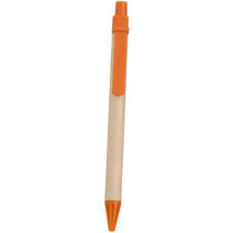 Boligrafo reciclado con tinta negra barato naranja Boligrafo reciclado con tinta negra barato naranja