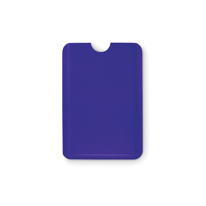 Protector de tarjetas rfid personalizado azul
