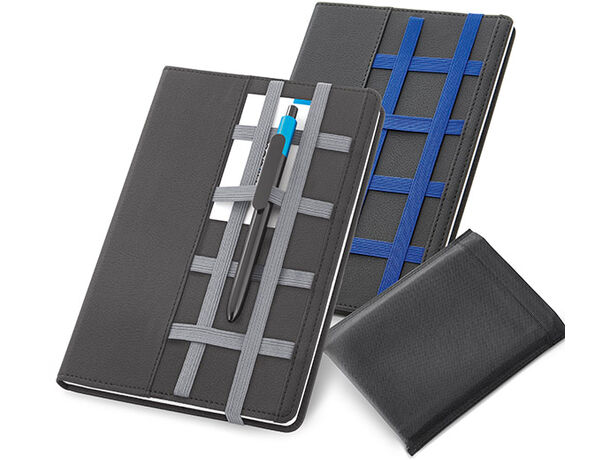 Bloc de notas con rejilla elastica personalizado Bloc de notas con rejilla elastica personalizado