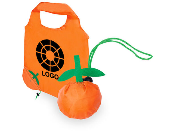 Bolsa promocional plegable en forma de fruta 40 x 38 cm