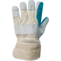 Guantes de piel serraje vacuno con refuerzo velilla personalizado Guantes de piel serraje vacuno con refuerzo velilla personalizado