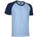 Camiseta bicolor caiman 185 con logo celeste marino