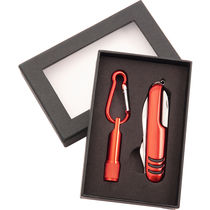 Set con linterna y navaja multiusos personalizado Set con linterna y navaja multiusos personalizado