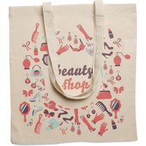 Bolsa compra de algodon 140 gr barata beige Bolsa compra de algodon 140 gr barata beige