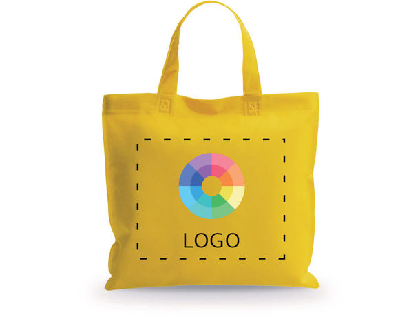Bolsa non woven de asas cortas personalizado Bolsa non woven de asas cortas personalizado