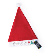 Gorro de papa noel de nino para colorear personalizado