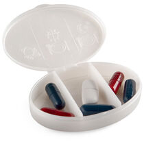 Pastillero mediano con 3 divisiones barato gris perla Pastillero mediano con 3 divisiones barato gris perla