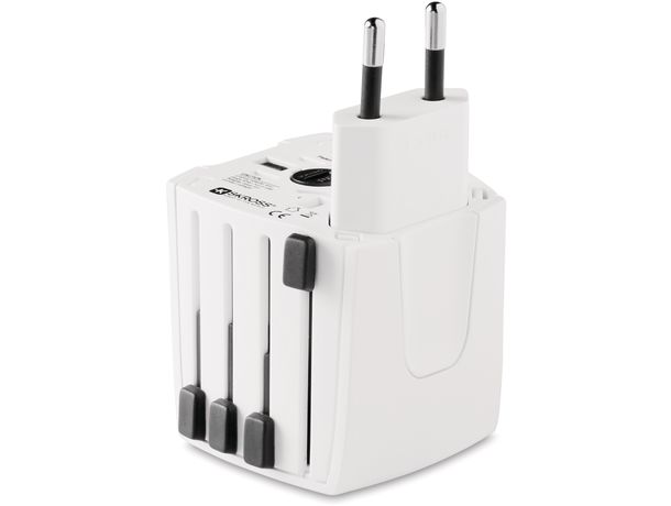 Adaptador universal de viaje de 2 polos