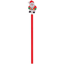 Lapiz madera motivos navidenos personalizado rojo