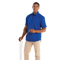 Camisa manga corta de hombre aifos roly 130 personalizada azulina Camisa manga corta de hombre aifos roly 130 personalizada azulina