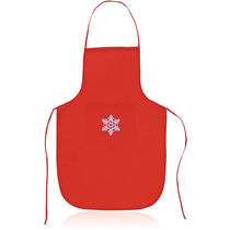 Delantal en non woven copo de nieve personalizado Delantal en non woven copo de nieve personalizado