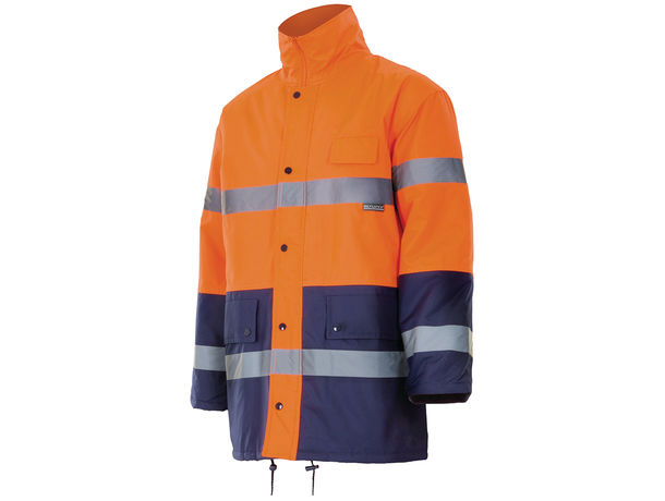 Parka bicolor alta visibilidad velilla personalizada Parka bicolor alta visibilidad velilla personalizada