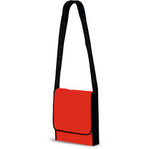 Bolsa bandolera en non woven con solapa personalizada Bolsa bandolera en non woven con solapa personalizada