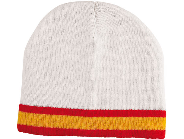 Gorro poliester algodon con bandera espana corvus personalizado blanco Gorro poliester algodon con bandera espana corvus personalizado blanco