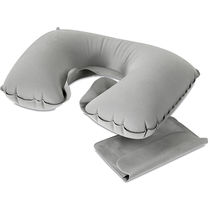 Almohada inflable en bolsa de terciopelo barata gris Almohada inflable en bolsa de terciopelo barata gris