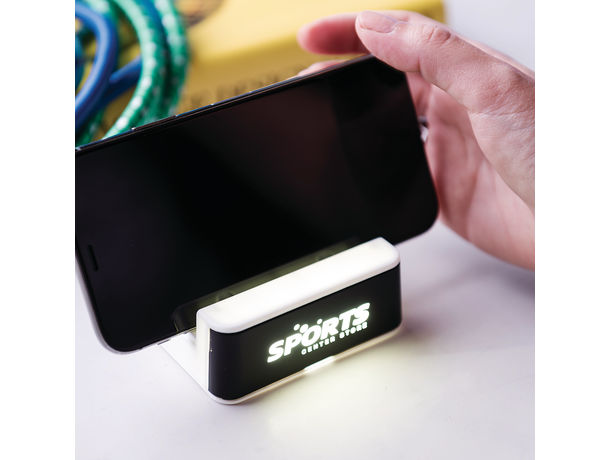 Soporte para smartphone retroiluminado personalizado Soporte para smartphone retroiluminado personalizado
