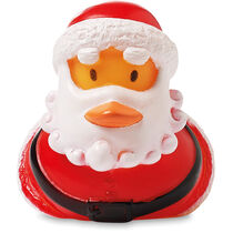 Pato flotante con forma papa noel personalizado rojo Pato flotante con forma papa noel personalizado rojo