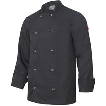 Chaqueta cocinero manga larga con automaticos velilla personalizada Chaqueta cocinero manga larga con automaticos velilla personalizada