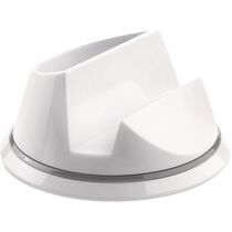 Soporte giratorio con hueco para utensilios personalizado blanco gris Soporte giratorio con hueco para utensilios personalizado blanco gris