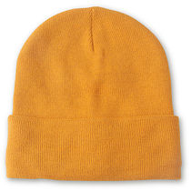 Gorro con dobladillo inferior lana personalizado amarillo Gorro con dobladillo inferior lana personalizado amarillo