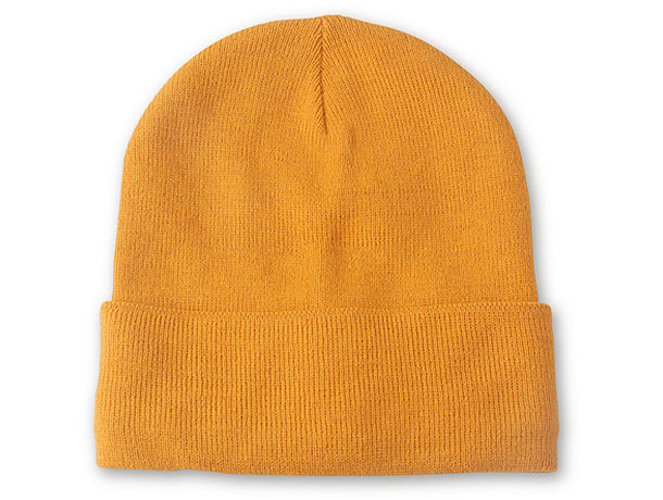 Gorro con dobladillo inferior lana personalizado amarillo Gorro con dobladillo inferior lana personalizado amarillo
