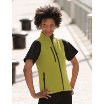Chaleco de soft shell de mujer russell grabado verde cactus Chaleco de soft shell de mujer russell grabado verde cactus