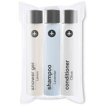 Set 3 piezas bano para viaje personalizado transparente Set 3 piezas bano para viaje personalizado transparente