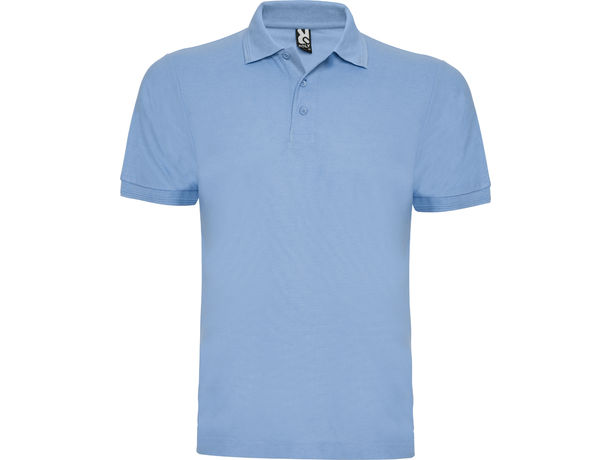 Polo pique 35 algo 65 poli pegaso roly 180 personalizado azul celeste Polo pique 35 algo 65 poli pegaso roly 180 personalizado azul celeste