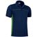 Polo pique bicolor thunder 210 economico marino verde