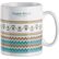 Taza mug blanca de 300 ml impresa a todo color en 360o con logo blanco