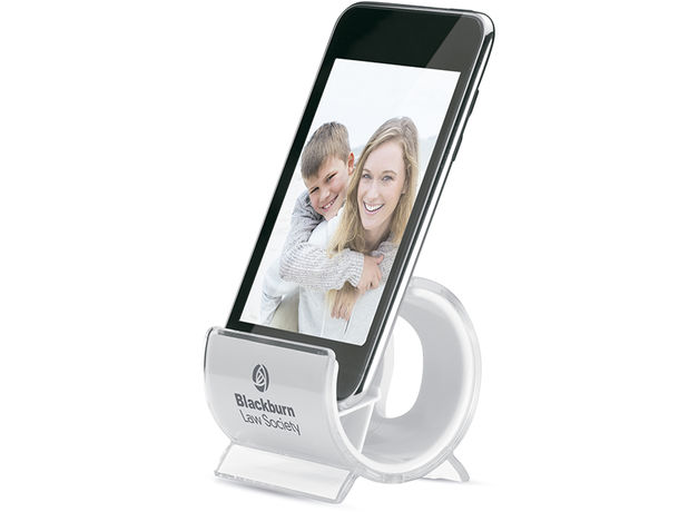 Soporte para movil con logo blanco Soporte para movil con logo blanco