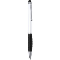 Boligrafo blanco con puntero tactil de color personalizado Boligrafo blanco con puntero tactil de color personalizado