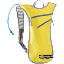 Mochila deporte con deposito 2l personalizada amarillo Mochila deporte con deposito 2l personalizada amarillo