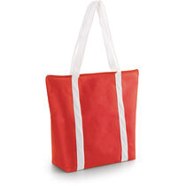 Bolsa en non woven grande asas blancas personalizada rojo Bolsa en non woven grande asas blancas personalizada rojo