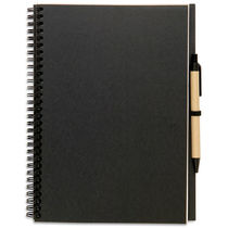 Libreta rectangular de papel reciclado personalizada negro Libreta rectangular de papel reciclado personalizada negro