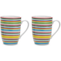 Set 2 tazas ceramica 280 ml barato multicolor