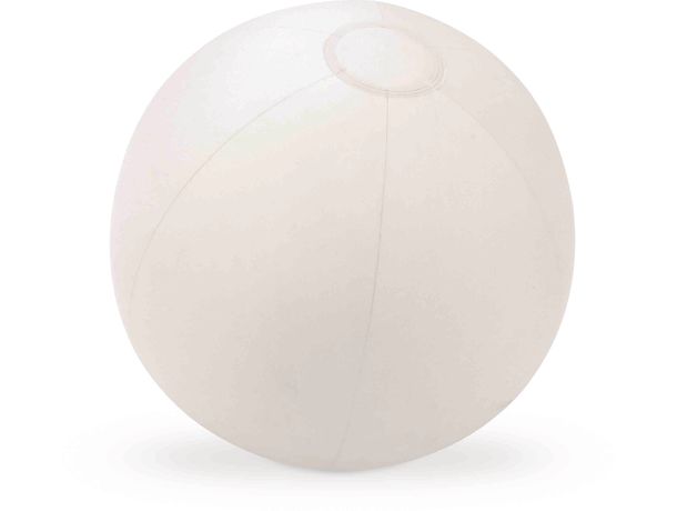 Balon playa pvc blanco trans 37 cm aprox personalizado Balon playa pvc blanco trans 37 cm aprox personalizado
