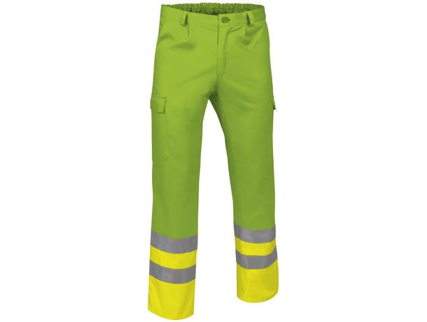 Pantalon reflectante poliester y algodon train economico amarillo fluor verde primavera Pantalon reflectante poliester y algodon train economico amarillo fluor verde primavera