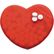 Caja corazon de caramelos personalizada rojo