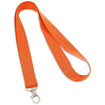 Lanyard simple con mosqueton economico naranja Lanyard simple con mosqueton economico naranja