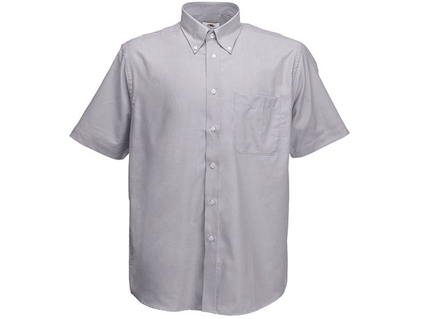 Camisa de hombre oxford fruit of the loom 135 personalizada gris oxford Camisa de hombre oxford fruit of the loom 135 personalizada gris oxford