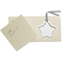 Marcador libro estrella con colgante y postal personalizado Marcador libro estrella con colgante y postal personalizado