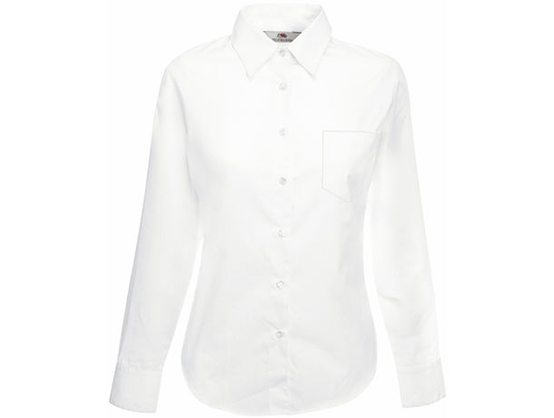 Blusa de mujer popelin la fruit of the loom 120 personalizada Blusa de mujer popelin la fruit of the loom 120 personalizada