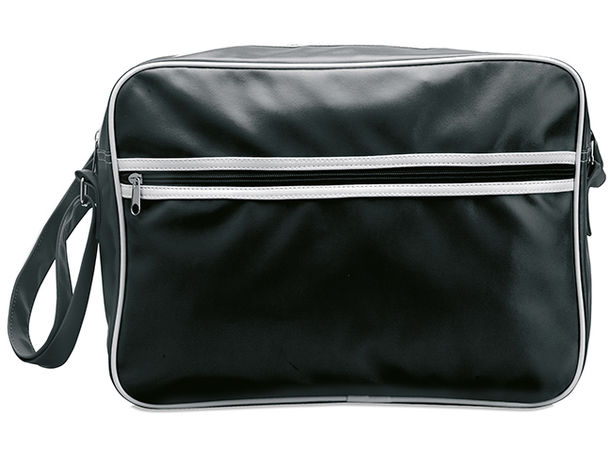 Bolsa mensajero de pvc de acabado mate personalizada negro Bolsa mensajero de pvc de acabado mate personalizada negro