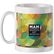 Taza mug blanca de 300 ml impresa a todo color en 360o personalizada blanco